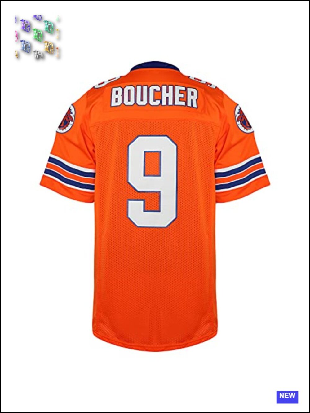 Mud Dogs Football Jersey Bobby Boucher #9 Waterboy Adam Sandler Movie Costume - Picture 2 of 6